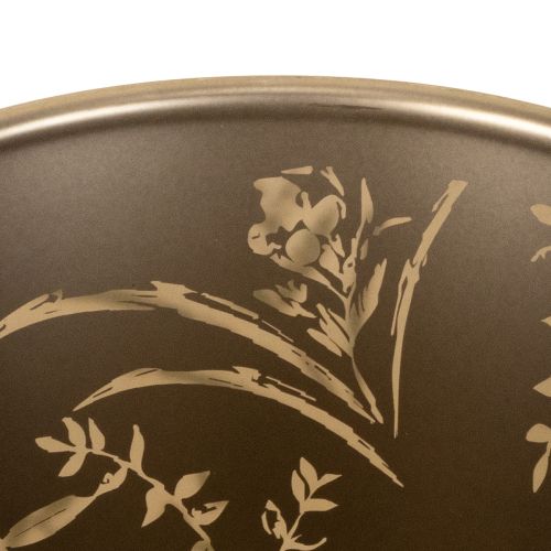 Artikel Glazen theelichthouder met bloemenmotief voor gezellige momenten in huis, 18 cm