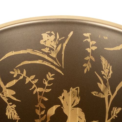 Artikel Decoratieve glazen lantaarn met bloemenmotief voor een sfeervolle inrichting, 8 cm, 4 stuks.