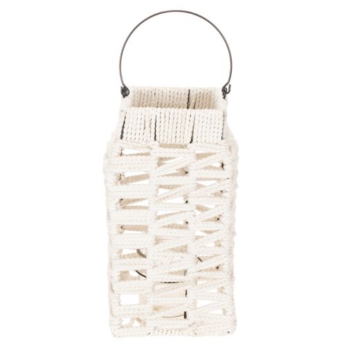 Hangende lantaarn, zomerdecoratie, macramé H35,5cm B19cm | Floristik24.nl