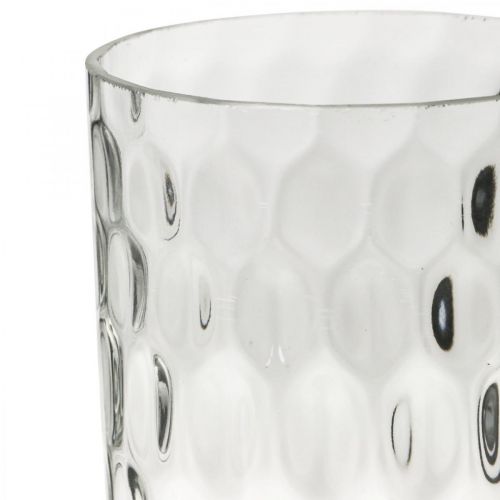 Artikel Bloemenvaas, glazen vaas, kaarsglas, glazen lantaarn Ø11.5cm H18.5cm