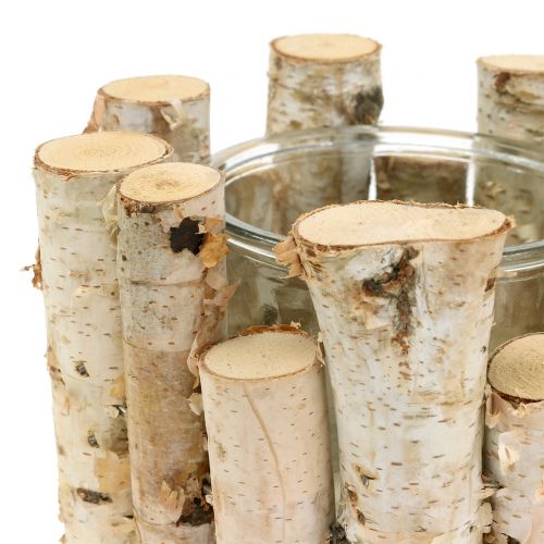 Floristik24 Lantaarn berken Ø17cm H12cm