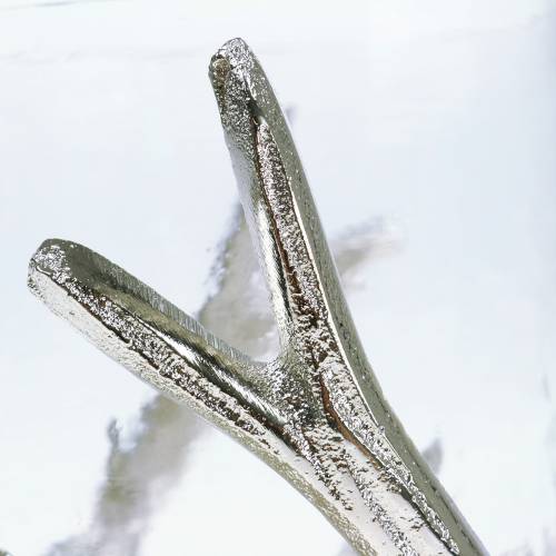 Floristik24 Windlicht gewei zilver Ø16cm H11cm