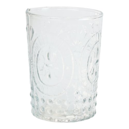 Floristik24 Lantaarn glas kaars glas theelichthouder glas Ø7,5cm H10cm