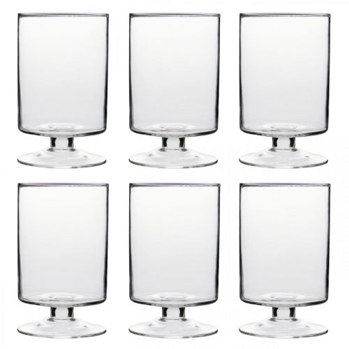Floristik24 Lantaarn Hurricane glas Ø7cm H11.5cm 6st