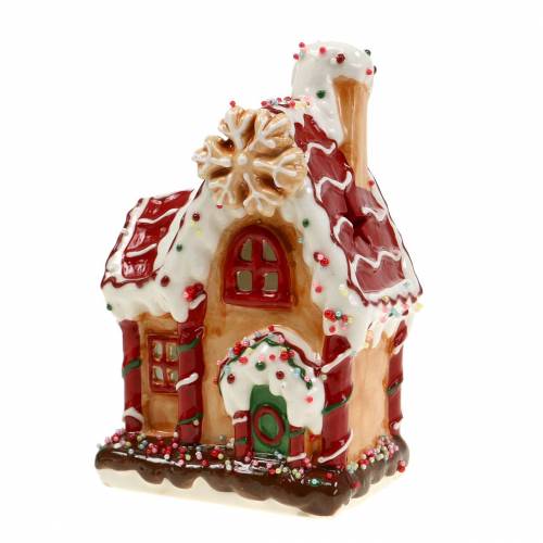 Floristik24 Lantaarn Knusperhaus Bisquit, wit H16cm
