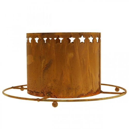 Artikel Lantaarn met sterren, Advent, kranshouder van metaal, kerstdecoratie patina Ø25cm