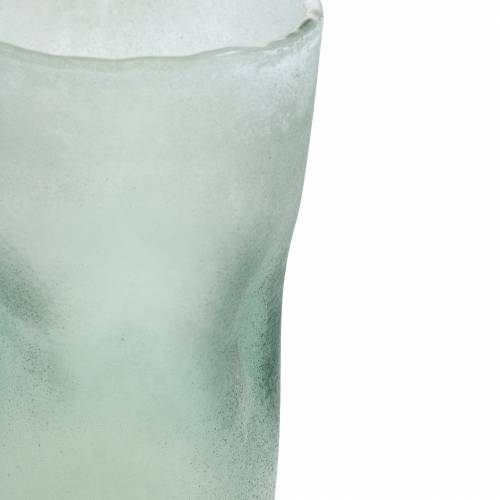 Floristik24 Glazen lantaarn groen mat Ø10cm H15cm