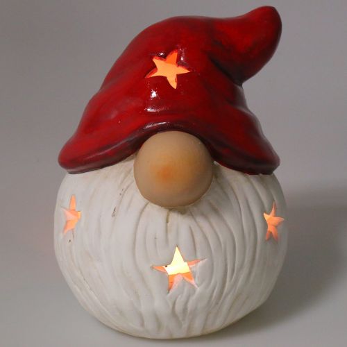 Floristik24 Lantaarn Kerstman Ø15cm H19cm