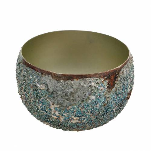 Floristik24 Lantaarn metaal gekleurd Ø10cm H6,5cm