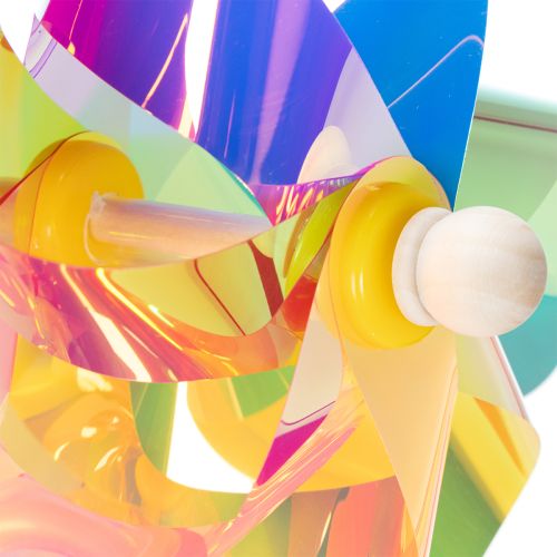 Floristik24 Windmolenbalkon, kleurrijke blikvanger, zomertuindecoratie, 75 cm