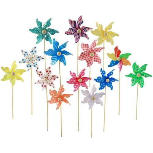 Floristik24 Pinwheel tuindecoratie windmolen tuinsteker Ø8,5cm 20st