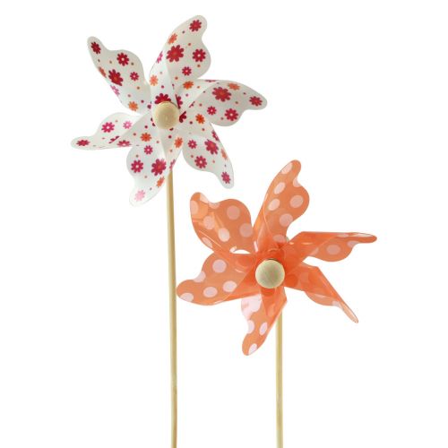 Floristik24 Pinwheel tuindecoratie windmolen tuinstok Ø8,5cm 20 st