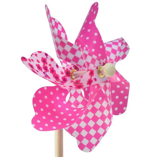 Artikel Pinwheel Roze Geel Groen Molen Balkon Decoratie Ø15cm 3st