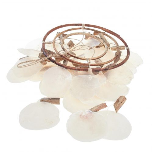 Artikel Windgong Capiz schelp decoratie Ø30cm H80cm