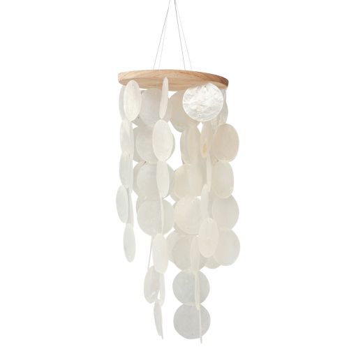 Floristik24 Windgong Capiz schelpen parelmoer naturel L50cm