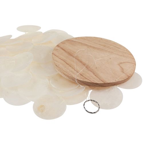 Floristik24 Windgong Capiz schelpen parelmoer naturel L50cm