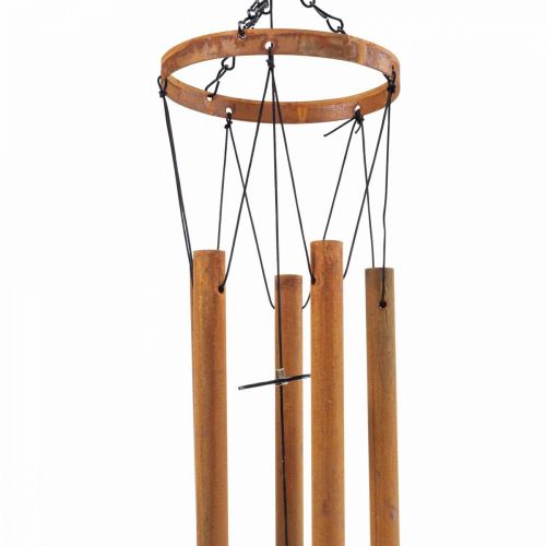Floristik24 Windgong gong metaal tuin vogel patina 22,5x82cm