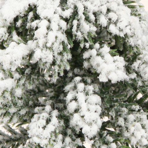 Floristik24 Winterdecoratie kerstboom in groen wit Ø7cm H14cm 4st