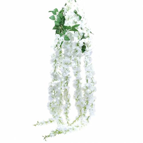 Floristik24 Slinger Wisteria Wit 175cm 2st