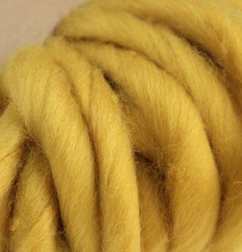 Floristik24 Wollen lint 50g 9m geel