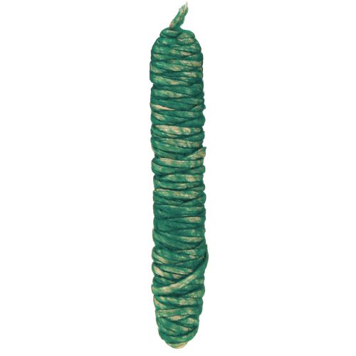 Wollen koord groen vintage vochtafvoerende draad natuurlijke wol jute 30m