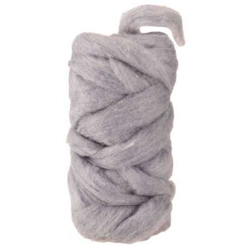 Lichtpaars wollen lint, 10 m, decoratieve wol voor bloemisterij en knutselen