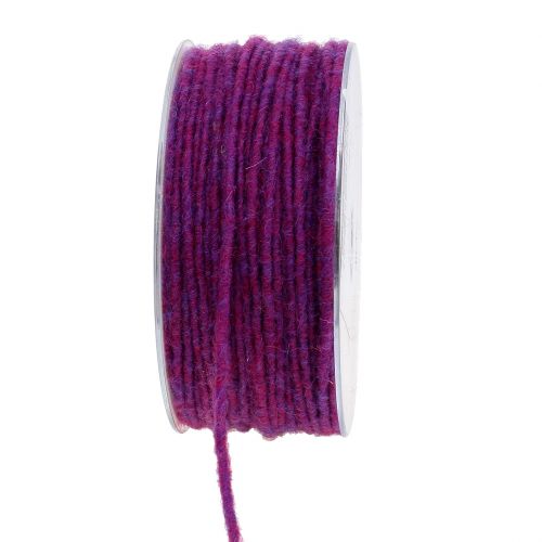 Gekleurd wollen koord 3mm 100m