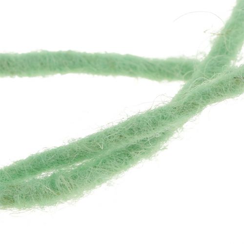 Floristik24 Wollen koord mintgroen 3mm 100m