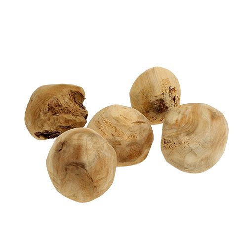 Floristik24 Kluit dennenhout Ø7cm naturel 5 st