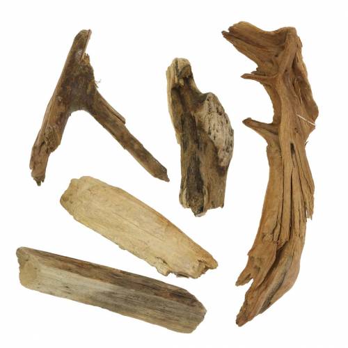 Floristik24 Decoratief hout en bruine wortels 1kg