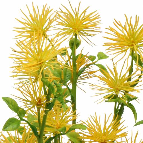 Floristik24 Xanthium zijde bloem geel 53cm 6st