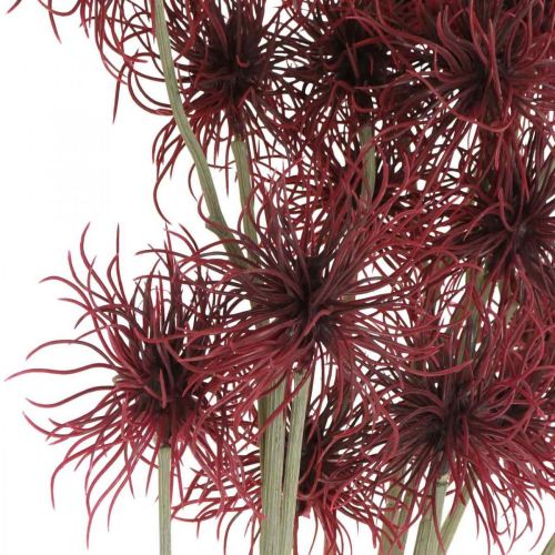 Artikel Xanthium kunstbloem herfstdecoratie rood 6 bloesems 80cm 3st