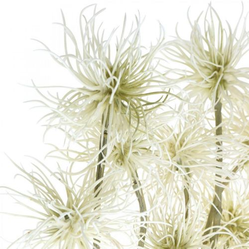 Artikel Xanthium kunstbloem creme herfstdecoratie 6 bloesems 80cm 3st