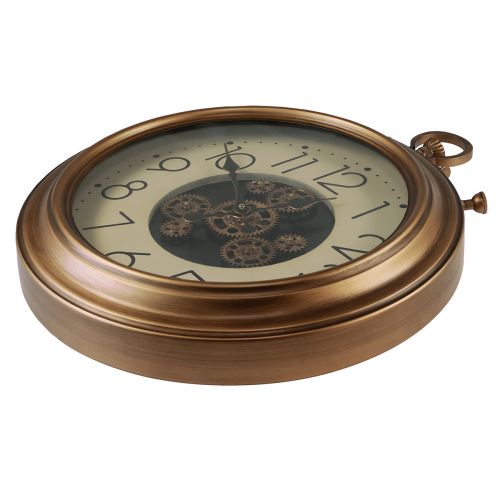Artikel Wanddecoratie wandklok tandwielklok brons crème retro Ø54cm