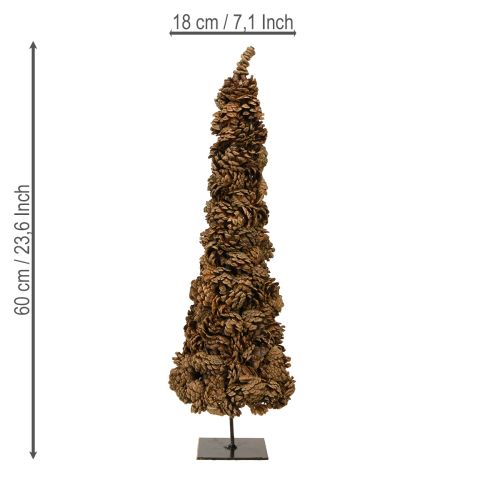 Artikel Kegelvormige kerstboom, kegelvormige boom, naturel, 16×60cm