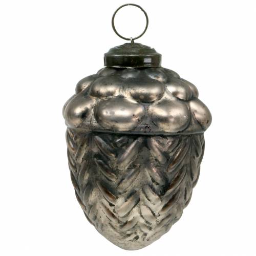 Floristik24 Kerstboomdecoratie kegels glas brons Ø9cm H10cm 2st
