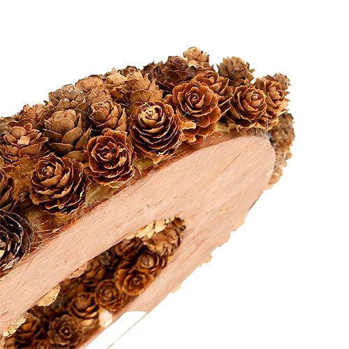 Floristik24 Dennenkrans gemaakt van elzenkegels Ø27cm naturel