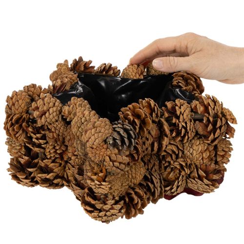 Bloempot in de vorm van een dennenappel, stervormig, 30 cm | Floristik24.nl