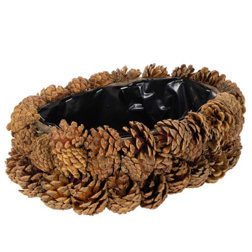 Ovale bloempot in de vorm van een dennenappel, 30 cm