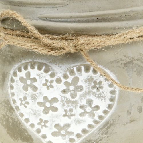 Floristik24 Betonpot hart Ø11.5cm 3st