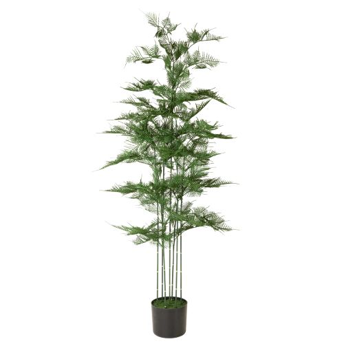 Kunstmatige bamboeboom, groen, 132 cm, kamerplant