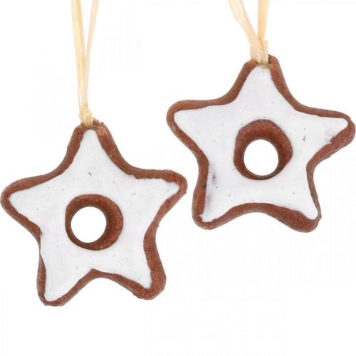 Artikel Kerstboomversiering kaneel sterren decoratie ster kunststof 5cm 24 st