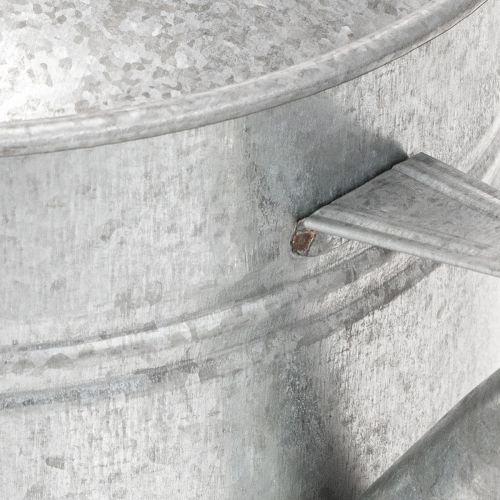 Vintage zinken gieter, 27 cm - plantenbak voor tuin en terras, metalen bloempot | Floristik24.nl