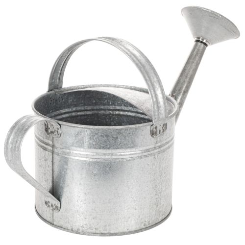 Vintage zinken gieter, 27 cm - plantenbak voor tuin en terras, metalen bloempot | Floristik24.nl