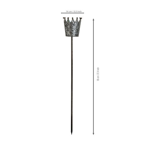 Decoratieve kroon in antieke stijl voor bloembed of plantenpot, 95 cm | Floristik24.nl