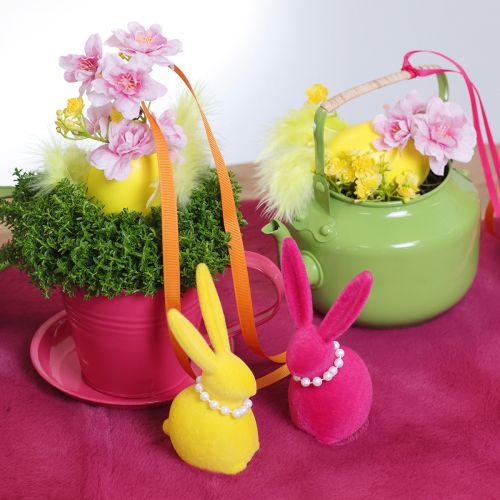 Artikel Plantenpotje met schotel voor creatieve tuinen, 11 cm, 6 stuks