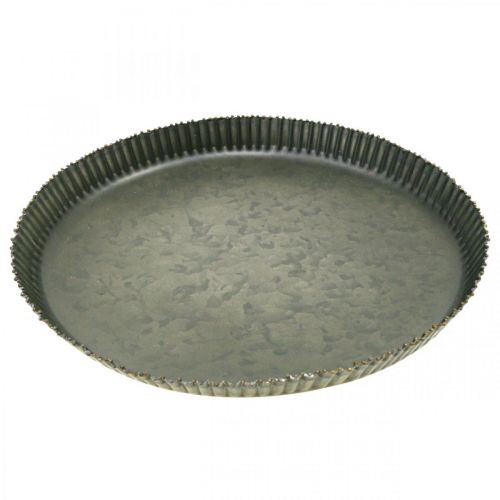 Artikel Sierbord zinkplaat metalen bord antraciet goud Ø28cm