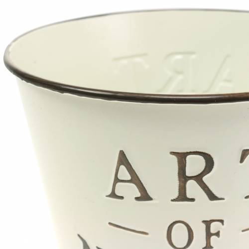 Artikel Bloempot Zink Art of Nature Crème Ø17.5cm H15cm