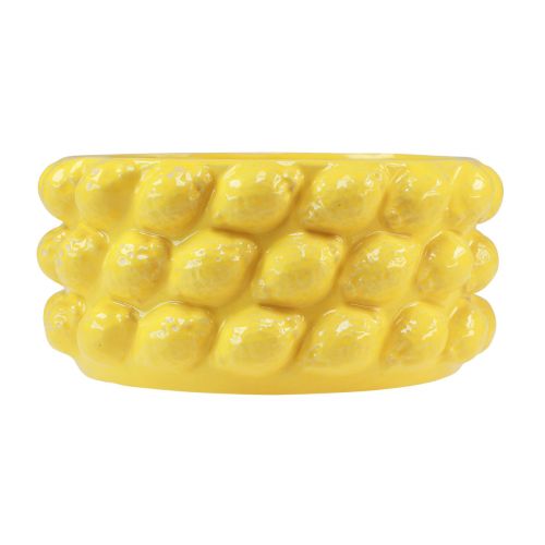 Artikel Plantenbak citroen keramiek schaal plantenbak geel Ø26cm H12cm