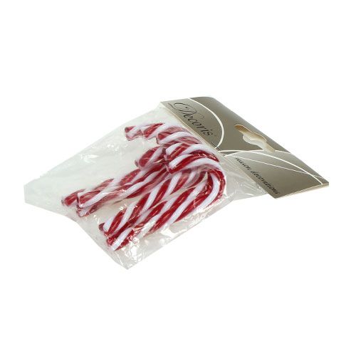 Floristik24 Hanger snoepriet rood, wit 7,5cm 6st